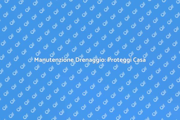 Drenaggio Efficace per la Tua Casa