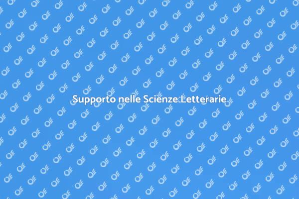 Assistenza nelle Scienze Letterarie