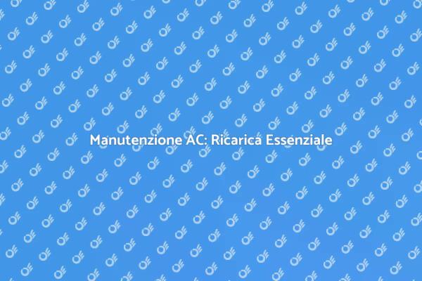 Ricarica dell'AC: Salute e Comfort