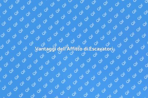 Affitto Escavatore Compatto: Vantaggi