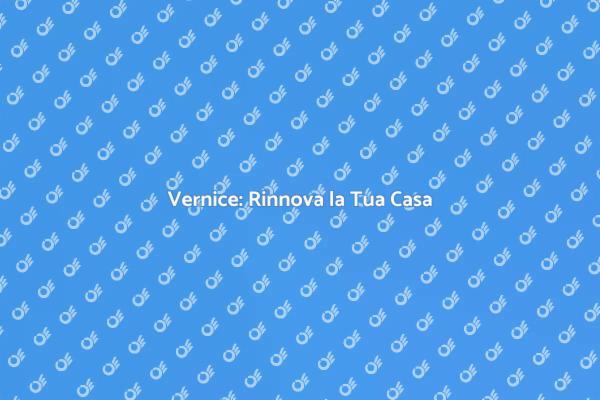 Vernice: Trasforma gli Ambienti Domestici