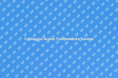 Cablaggio Impianto Sonoro di Qualità