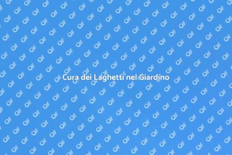 Manutenzione Laghetti Ornamentali