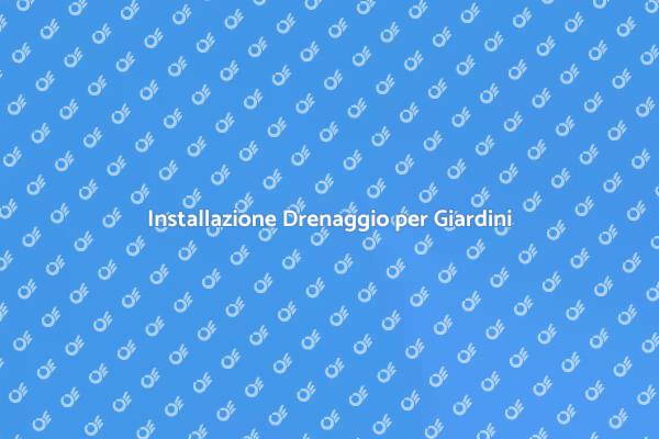 Drenaggio: Fondamentale per il Giardino