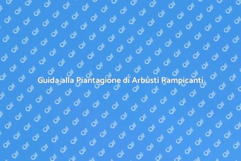 Piantare Arbusti Rampicanti nel Giardino
