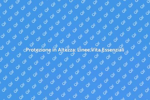 Linee Vita: Sicurezza in Altezza