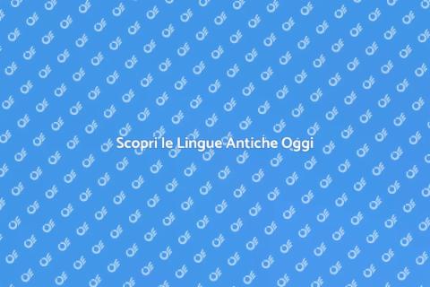 Lezioni Private di Lingue Antiche