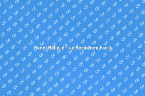 Migliora le Recinzioni con Abbellimenti