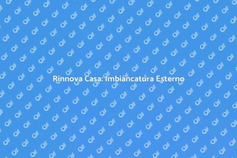 Imbiancatura o Tinteggiatura Esterno