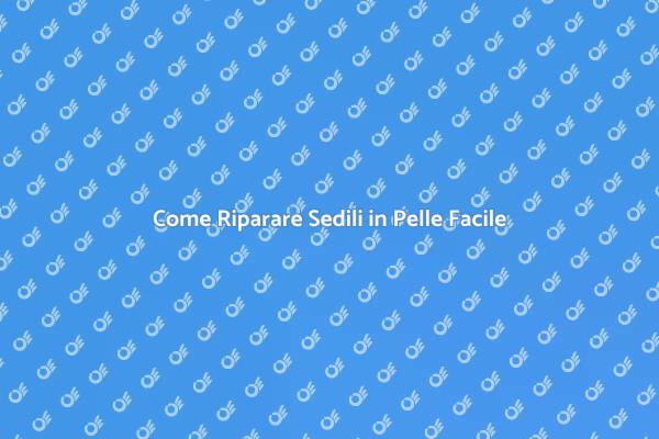 Manutenzione Sedili in Pelle: Guida Pratica