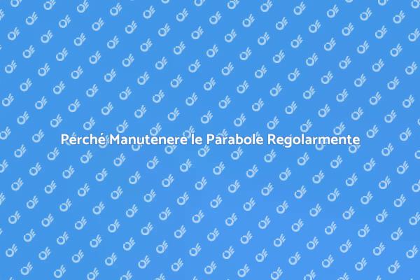 Manutenzione Parabole: Perché È Fondamentale