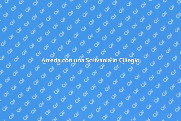 La Tua Scrivania Ideale in Ciliegio