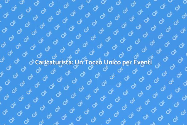 Caricaturista per Eventi di Beneficenza