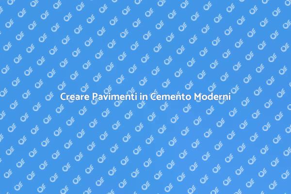 Pavimenti Architettonici in Cemento Unici