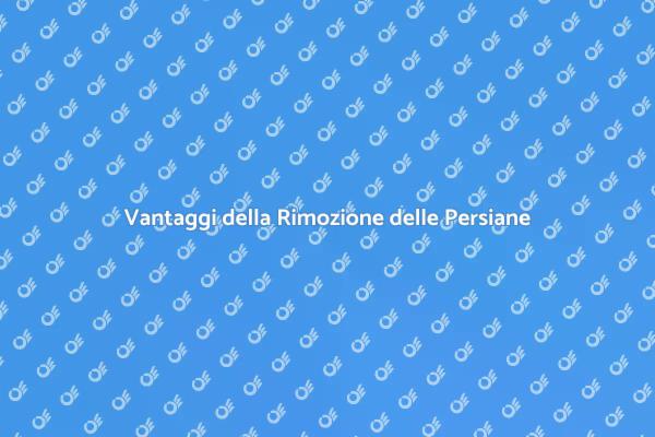 Rimuovi le Persiane in Legno con Facilità