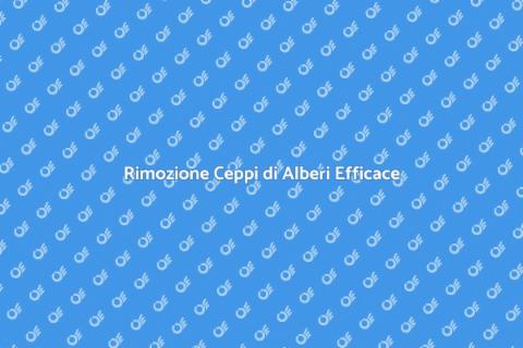 Triturare Ceppi di Alberi Facile