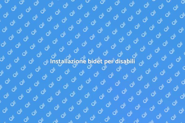 Come installare un bidet per disabili