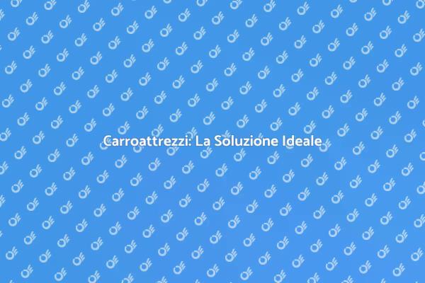 Carroattrezzi: Assistenza Immediata