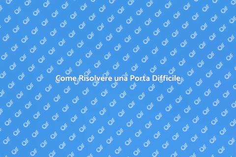Aggiustare Porta che si Apre Difficilmente