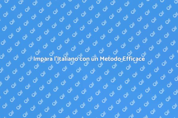 Approccio Comunicativo per Imparare l'Italiano