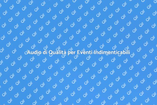 Trasforma il Tuo Evento con Audio di Qualità