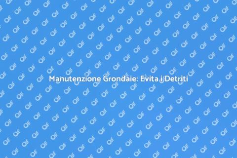 Proteggere Grondaie dai Detriti