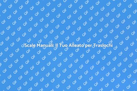 Noleggio Scale Manuali per Traslochi