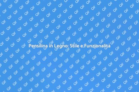 Pensilina in Legno per il Garage