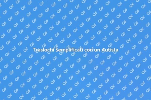 Trasloco Facile con un Autista Esperto