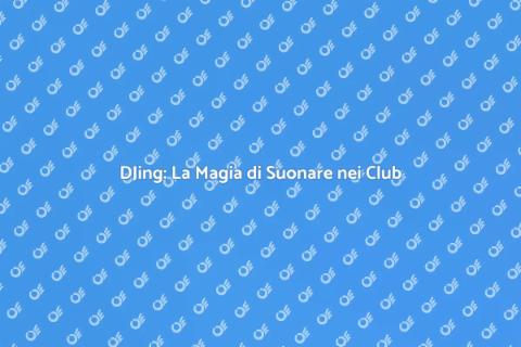 Suonare in un Club da DJ: Emozioni