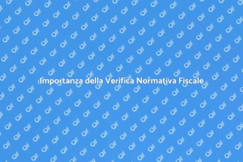 Verifica Normativa Contabile e Fiscale
