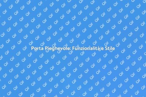 Porta Pieghevole: Ottimizza i Tuoi Spazi
