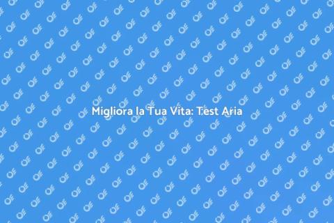 Test per la Qualità dell'Aria