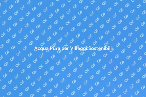 Oasi Sostenibili: Depurazione dell'Acqua