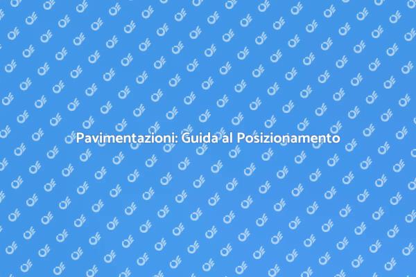 Pavimentazioni: Arte e Funzionalità