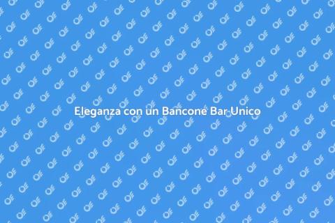 Bancone Bar con Struttura Lavorata