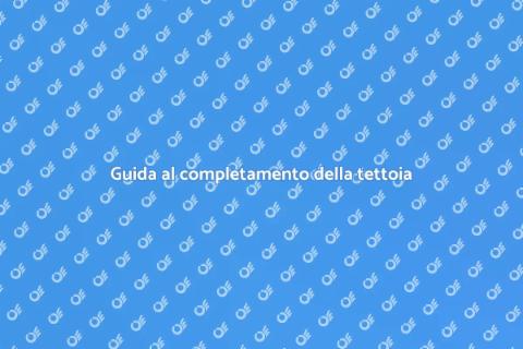Completare tettoia in legno già iniziata