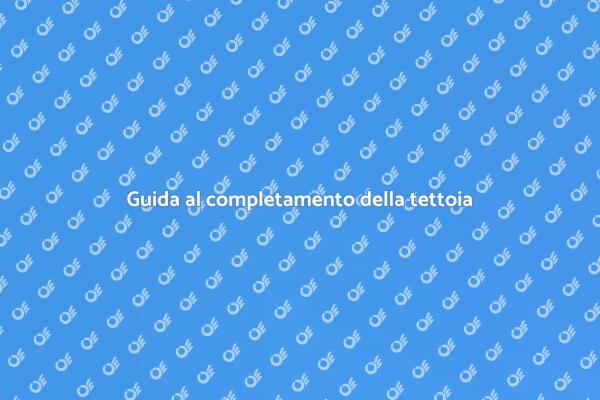 Come completare una tettoia in legno