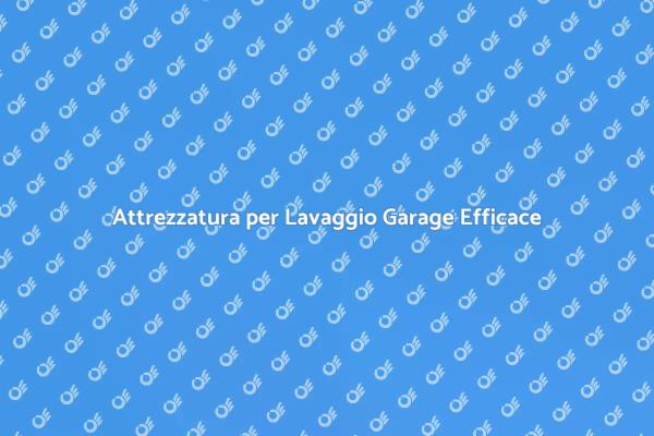 Attrezzatura per Lavaggio a Pressione