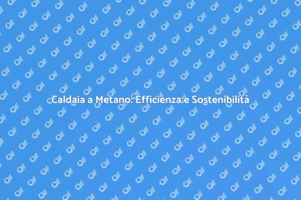 Innovazione: Caldaia a Metano Sostenibile