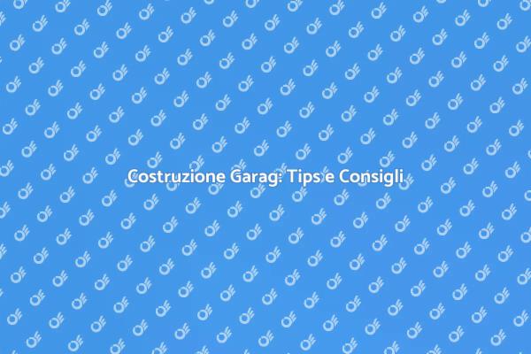 Realizza il Tuo Garag Ideale