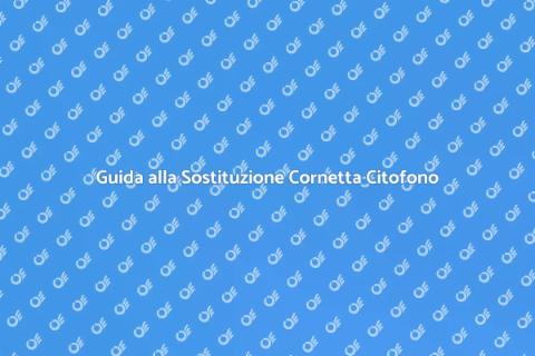 Sostituzione Cornetta Citofono Senza Fili