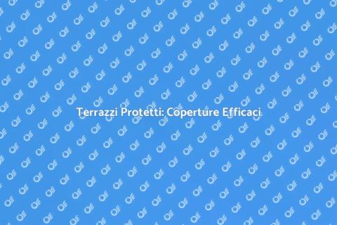 Copertura Terrazzi Resistente all'Acqua