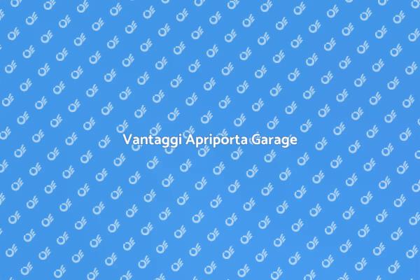 Apriporta Garage: Semplicità e Sicurezza