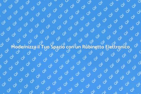 Rubinetto Elettronico: Eleganza e Efficienza