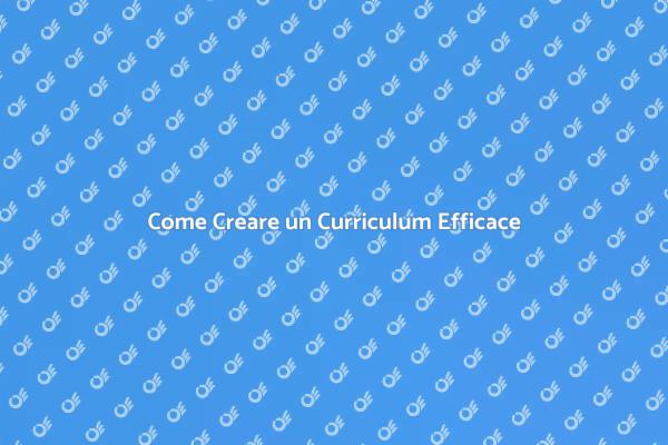 L'Arte di Redigere un CV Vincente