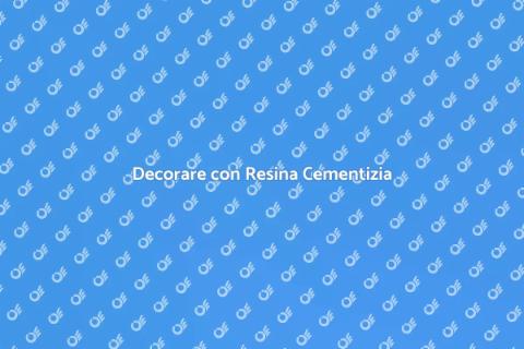 Resina Cementizia per Decorazione
