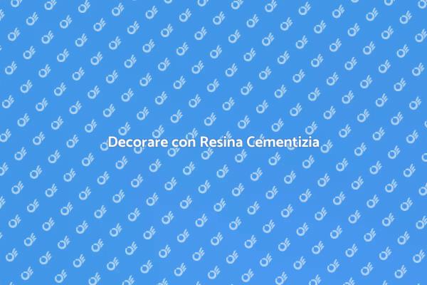 Resina Cementizia: Eleganza e Funzionalità