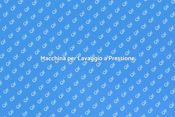 Pulizia Efficace con Lavaggio a Pressione