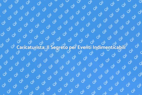 Caricaturista per la Tua Convention